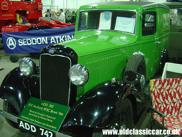 Old Bedford AYSC 8cwt van at oldclassiccar.