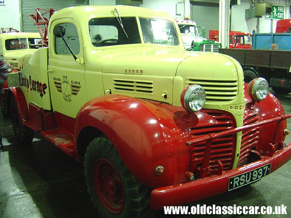 Old Dodge Recovery wagon at oldclassiccar.