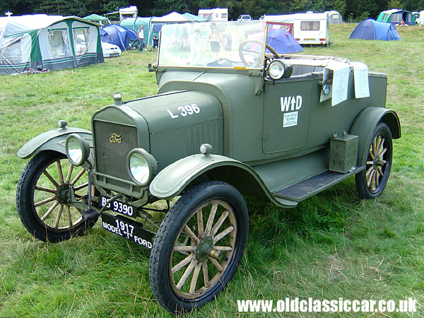 Old Ford Model T pickup at oldclassiccar.