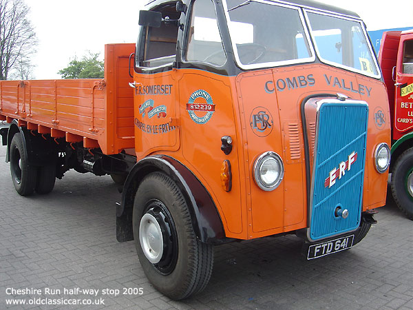 dropside lorry built at the ERF factory
