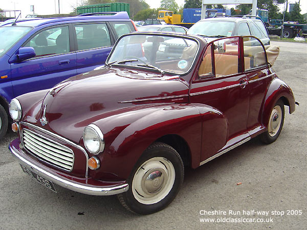 Minor tourer built at the Morris factory