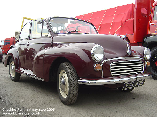 Minor tourer built at the Morris factory