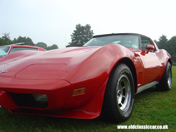 Chevy Corvette seen at Cholmondeley Castle show in 2005.