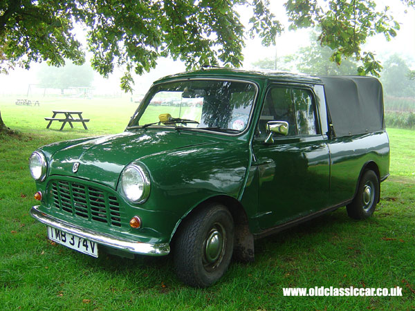 British Leyland Mini pickup seen at Cholmondeley Castle show in 2005.