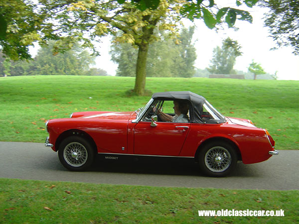 MG Midget seen at Cholmondeley Castle show in 2005.