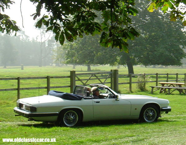 Jaguar XJS convertible seen at Cholmondeley Castle show in 2005.