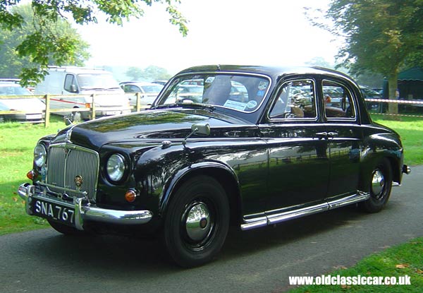 Rover P4 seen at Cholmondeley Castle show in 2005.