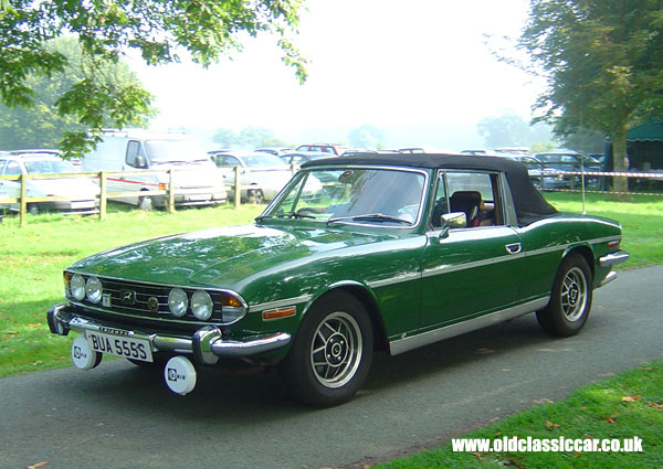 Triumph Stag seen at Cholmondeley Castle show in 2005.