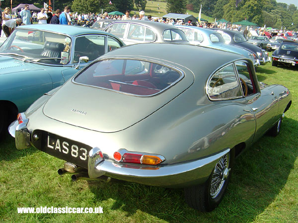 Jaguar E-Type seen at Cholmondeley Castle show in 2005.