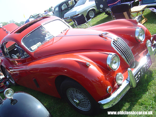 Jaguar XK140 seen at Cholmondeley Castle show in 2005.