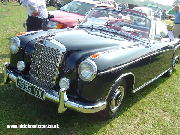 Mercedes-Benz 280SE Convertible seen at Cholmondeley Castle show in 2005.