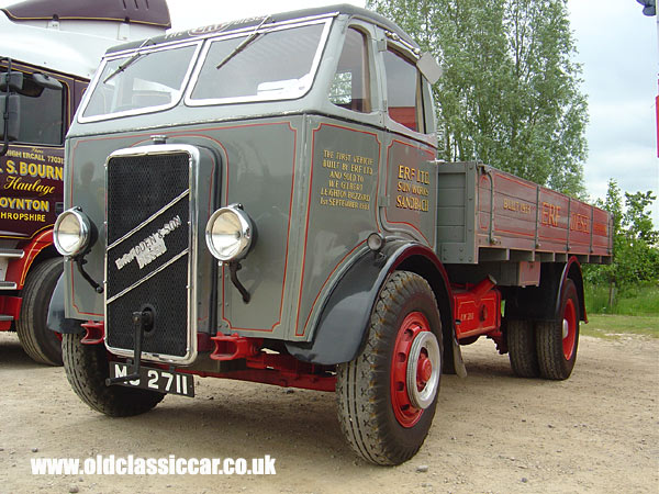 ERF Dropside lorry photograph.