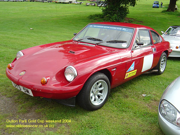 Classic Ginetta G21 car on this vintage rally