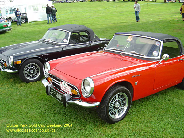 Classic Honda S800 car on this vintage rally