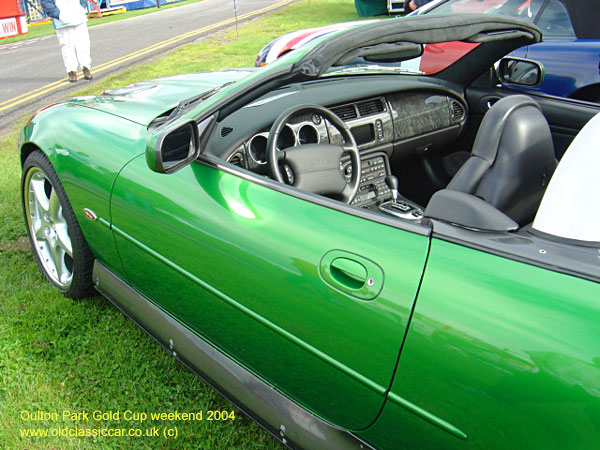 Classic Jaguar XKR car on this vintage rally