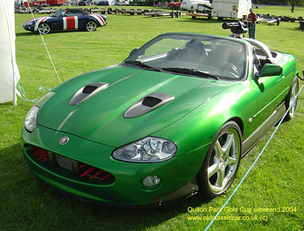 Classic Jaguar XKR car on this vintage rally