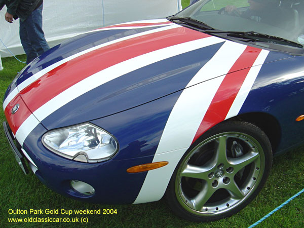 Classic Jaguar XK8 car on this vintage rally