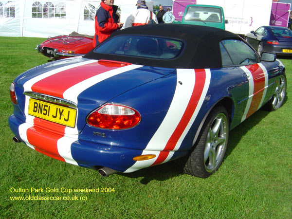 Classic Jaguar XK8 car on this vintage rally