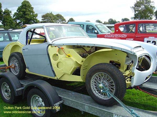Classic Austin Healey car on this vintage rally
