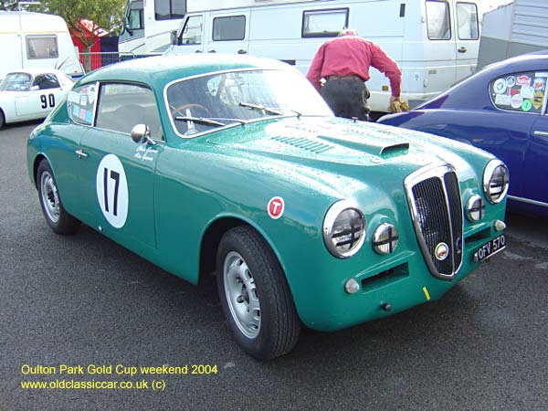 Classic Lancia Aurelia B20 GT car on this vintage rally