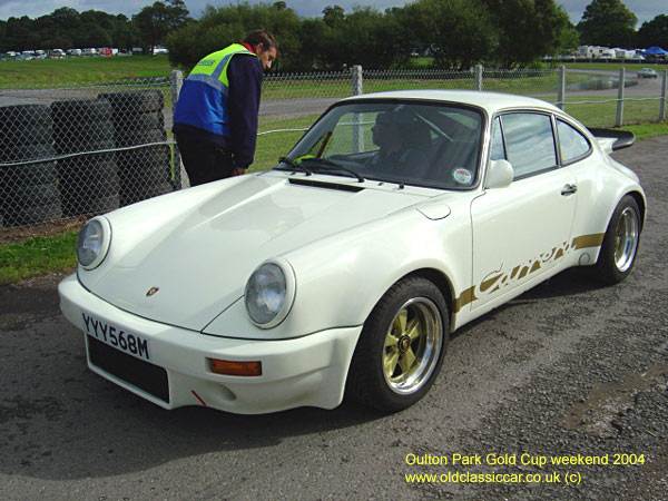 Classic Porsche 911 RS Carrera car on this vintage rally