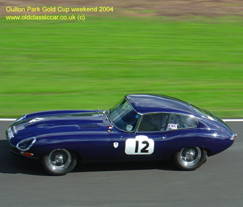 Classic Jaguar E-Type car on this vintage rally