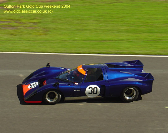 Classic Chevron B8 car on this vintage rally