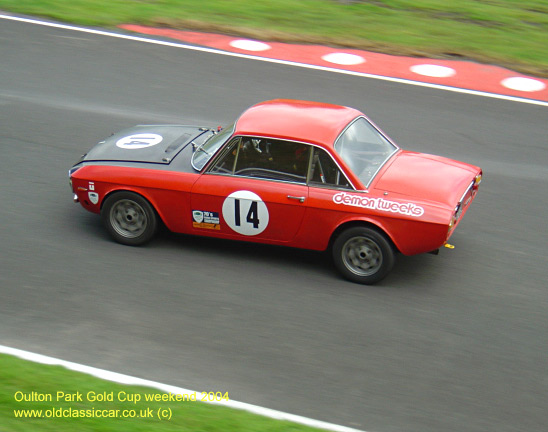 Classic Lancia Fulvia car on this vintage rally