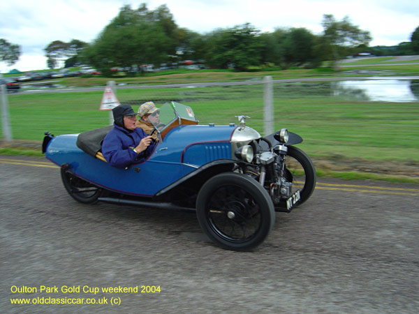 Classic Morgan 3 wheeler car on this vintage rally