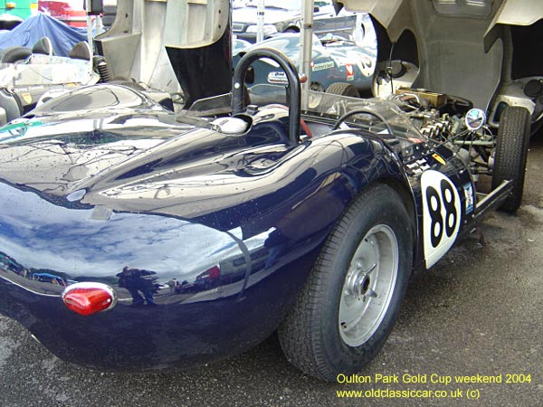 Classic Lister Jaguar Knobbly car on this vintage rally