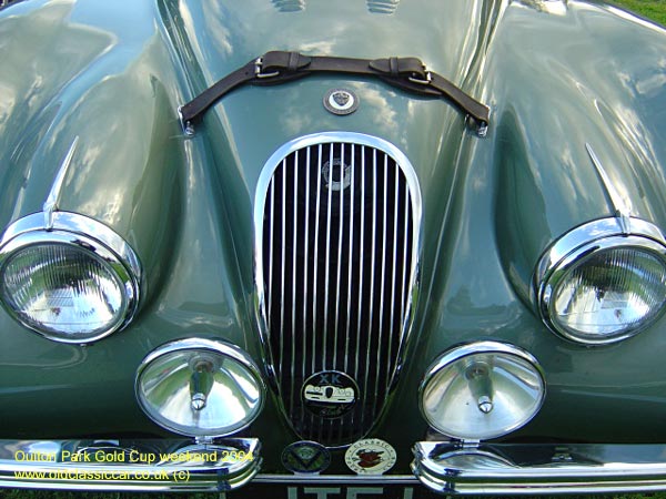 Classic Jaguar XK120 car on this vintage rally