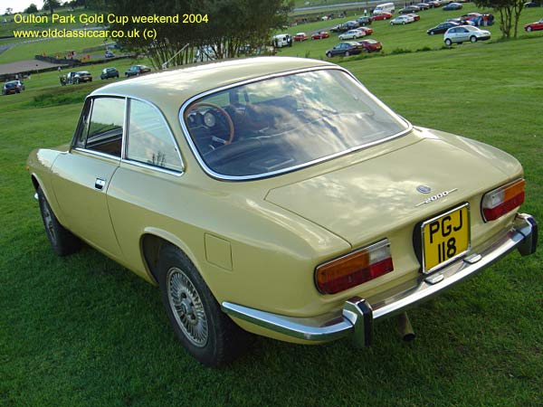 Classic Alfa Romeo 2000 car on this vintage rally