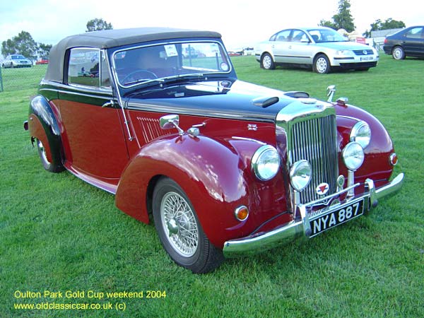 Classic Alvis TC21 Grey Lady car on this vintage rally