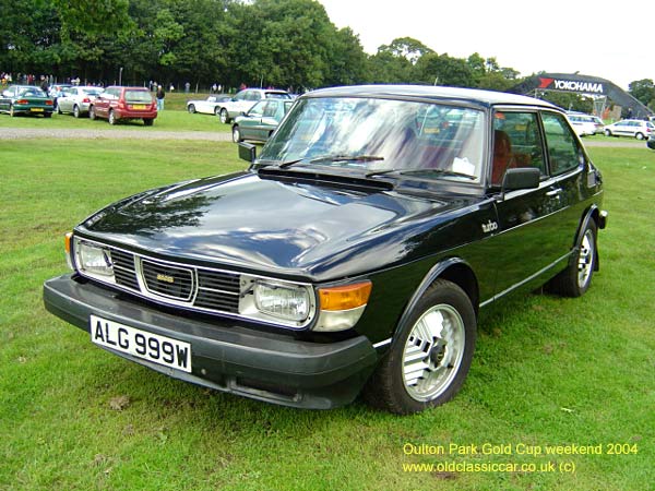 Classic SAAB 99 Turbo car on this vintage rally