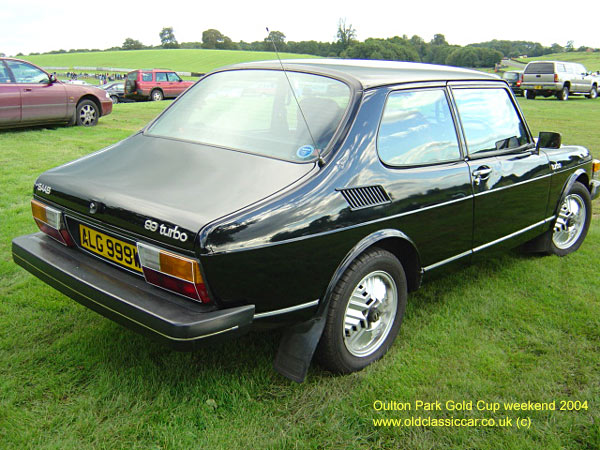 Classic SAAB 99 Turbo car on this vintage rally