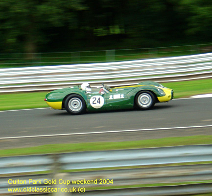 Classic Lister Jaguar Knobbly car on this vintage rally