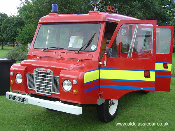 Classic Land Rover Fire appliance