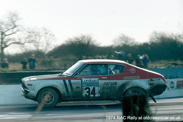 Datsun Violet rally car 