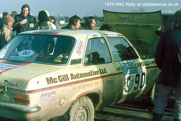 Opel Ascona 19 rally car