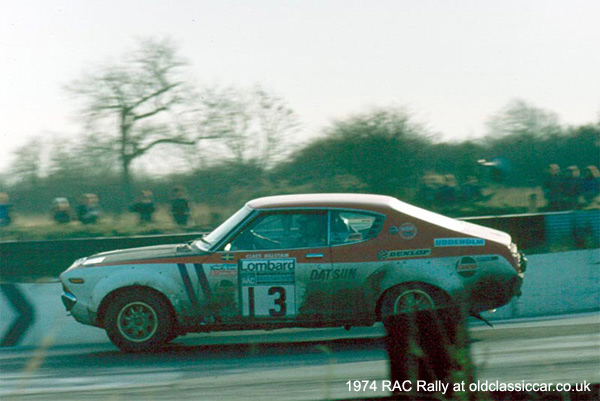 Datsun Violet rally car 