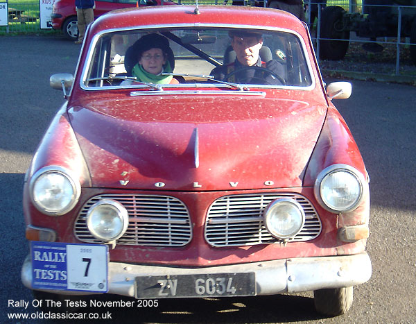 Classic Volvo 122S car on this vintage rally