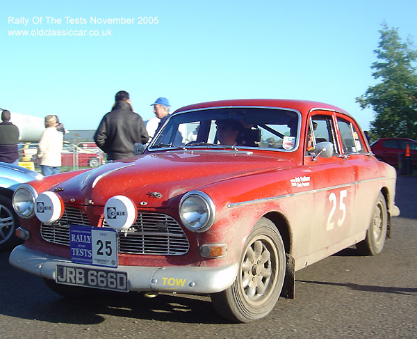 Classic Volvo 122S car on this vintage rally