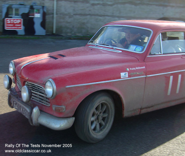 Classic Volvo 122S car on this vintage rally