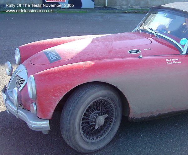 Classic MG MGA 1600 car on this vintage rally