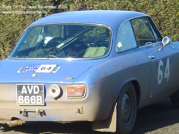 Classic Alfa Romeo Sprint car on this vintage rally