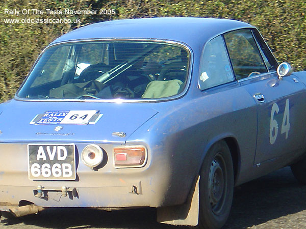 Classic Alfa Romeo Sprint car on this vintage rally