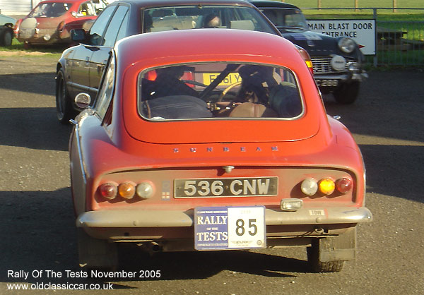 Classic Sunbeam Harrington Le Mans car on this vintage rally