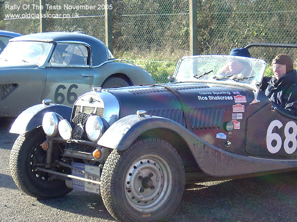 Classic Morgan Plus 4 car on this vintage rally