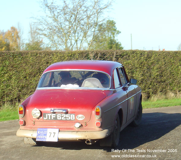 Classic Volvo 122S car on this vintage rally
