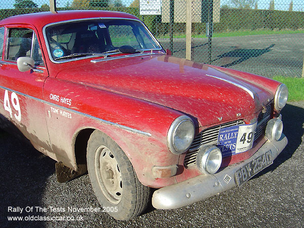 Classic Volvo 122S car on this vintage rally